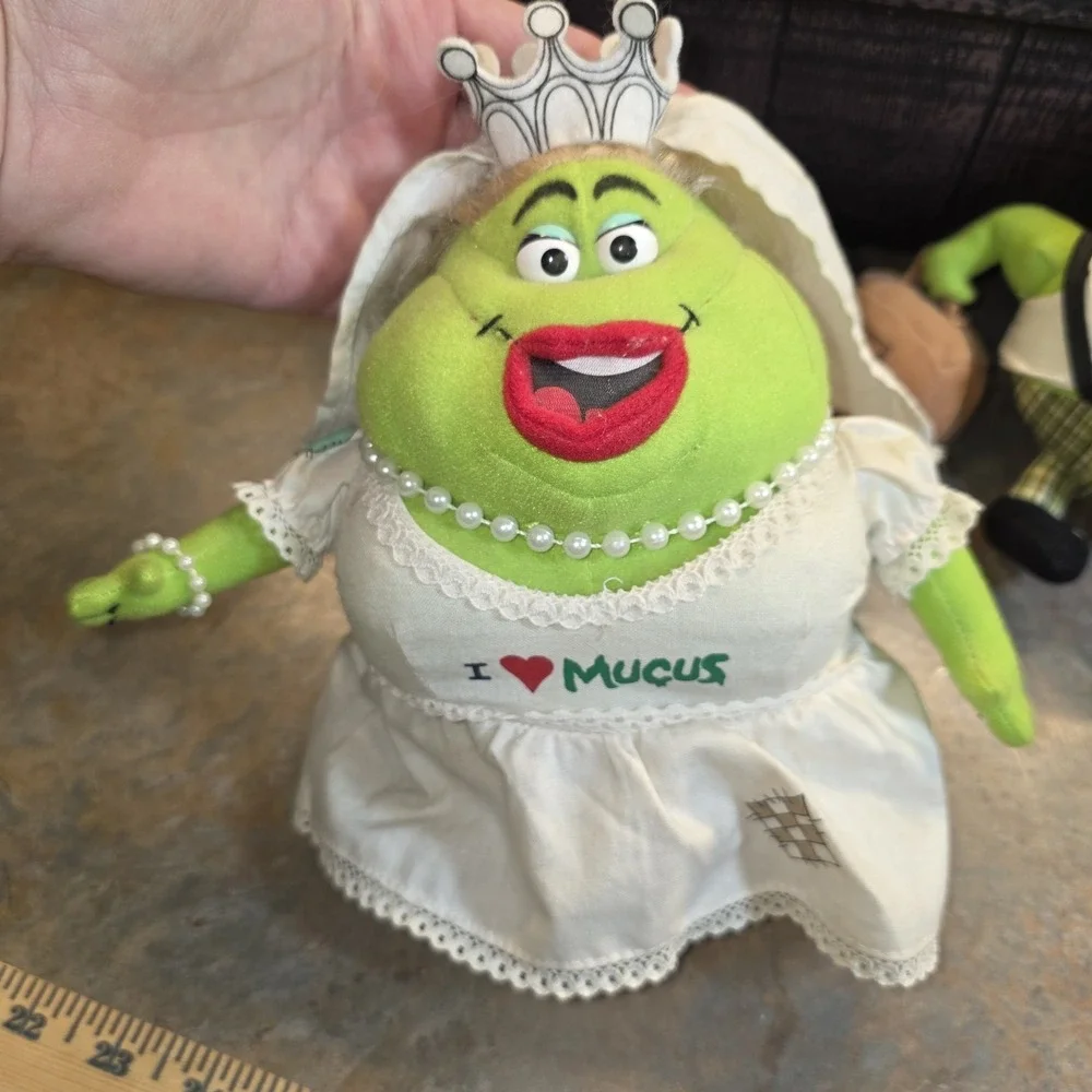Mr. & Mrs. Mucus Bride & Groom Mucinex Advertisement Promo Plush Stuffed Toys